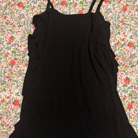Black Ruffle Tank Top - Picture 4 of 4